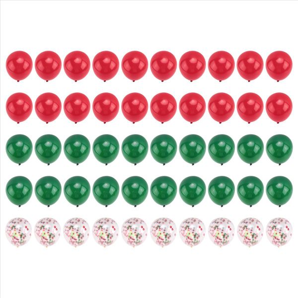 50 Pcs Christmas Latex Balloon 12 Inch Christmas Decorations Santa Claus Ba