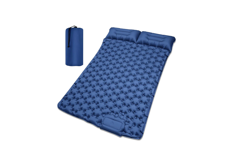 RevUp Quick-Inflate 2 Person Sleeping Pad with Attached Pillows