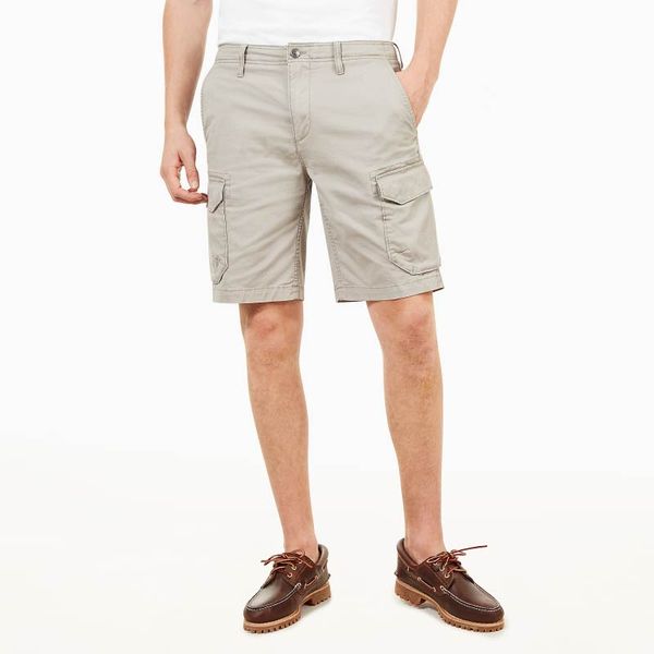 Webster Lake Stretch Twill Classic Cargo Short in Beige