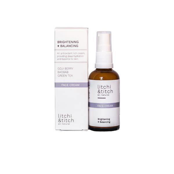 Litchi &amp; Titch Brightening &amp; Balancing Day Face Cream (50ml)