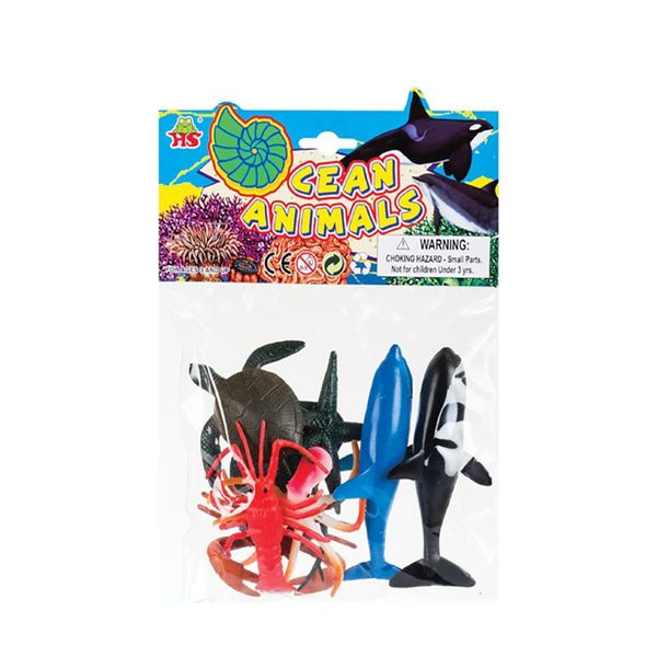 Bulk Pack x 3 Animals Ocean Play Set 8pcs Per Pack