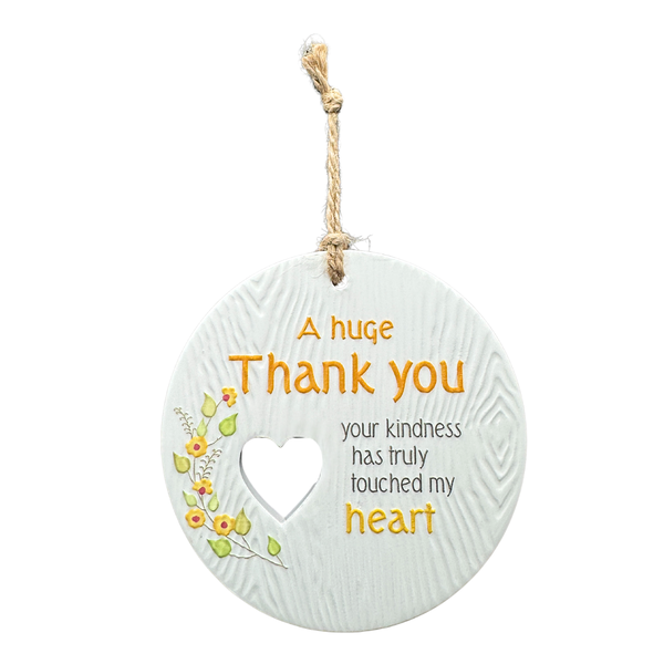 Piece of my Heart Ceramic Plaque - A Huge Thank You