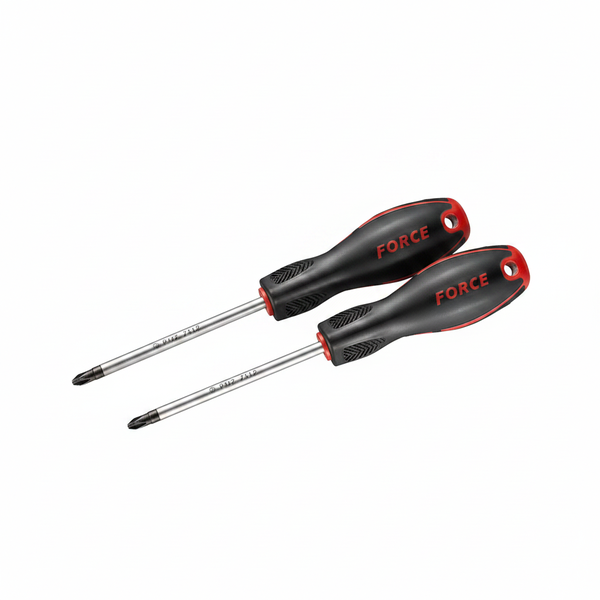 Force PH2 Anti-Slip Screwdriver with 1/4-inch Hex Shank - 2 Pack