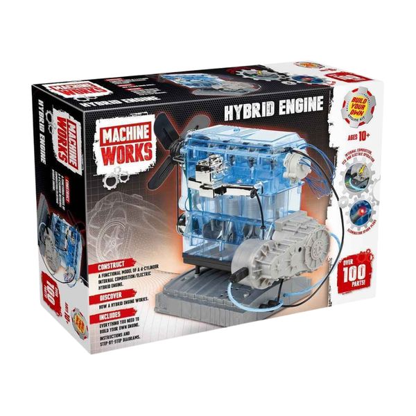 Machine Works - 4 Cylinder Hybrid Engine-100parts to Build