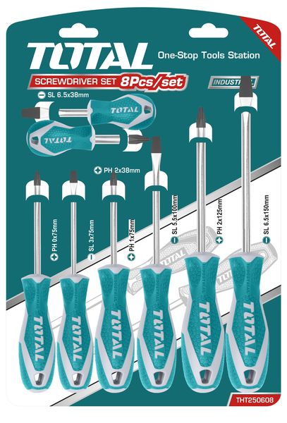 Total Tools 8 Pcs screwdriver set