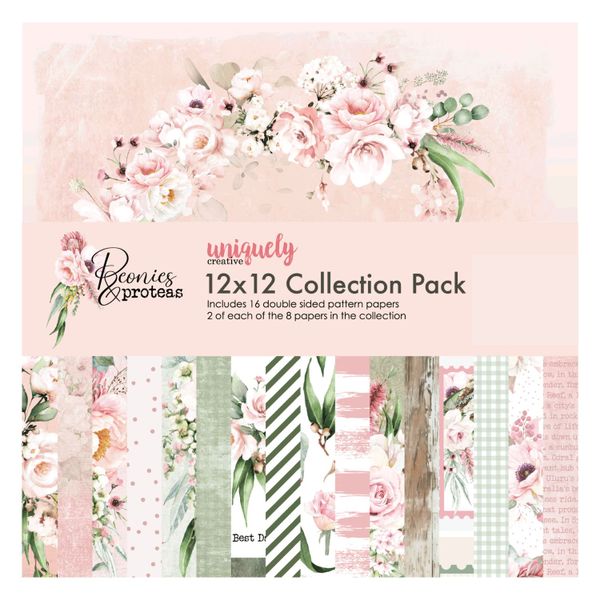 Peonies &amp; Proteas Collection Pack (16 Sheets)