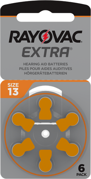 Rayovac Extra Size 13 Batteries -Box of 60 Batteries