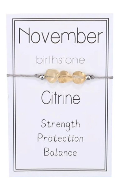 November Birthstone Citrine Bracelet