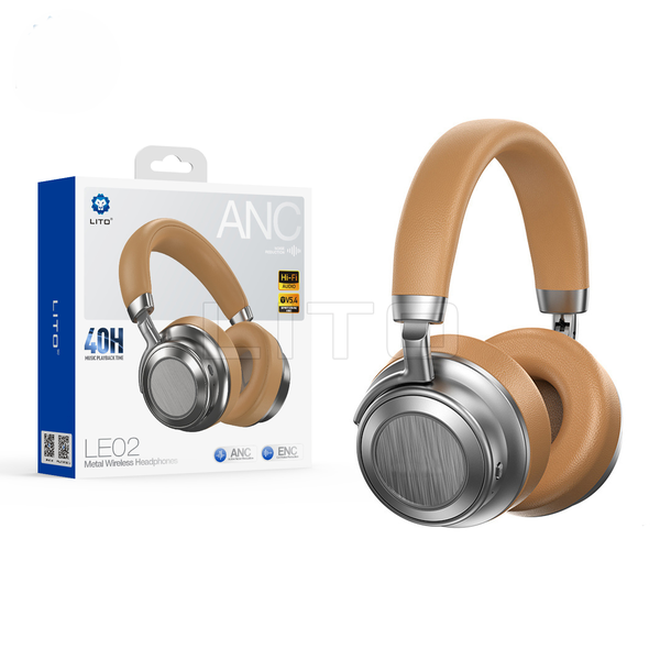 LITO LE02 Big Muffs 400mAh Hybrid ANC Noise Cancellation BT v5.4 Headphones