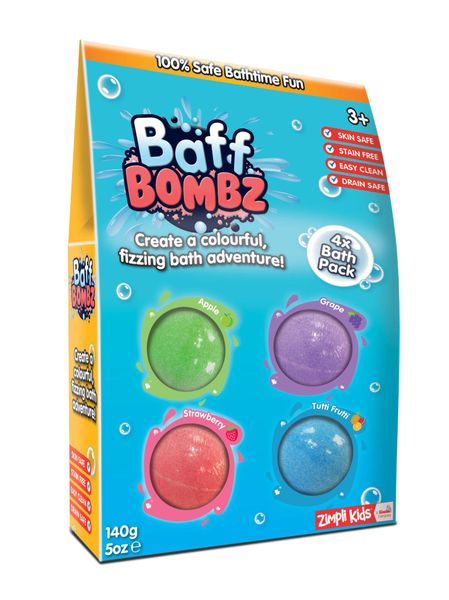 Zimplikids Baff Bombz 4 Pack