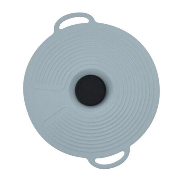 Silicone Universal Non-Slip Sealing Pot Lid Cover - Grey