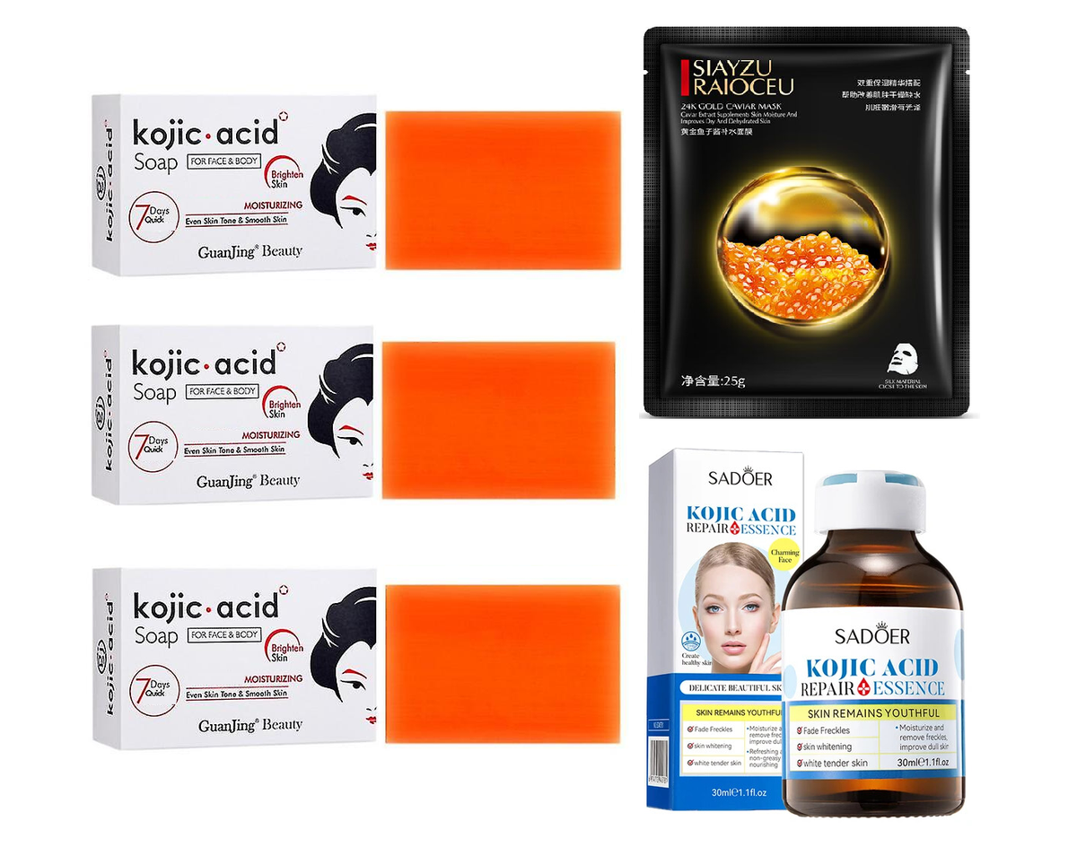 Kojic Acid Soaps, Serum and Siayzu Face Masks for Blemishes Shop