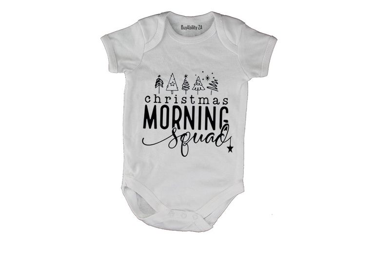 Christmas Morning Squad - Short Sleeve - Baby Grow