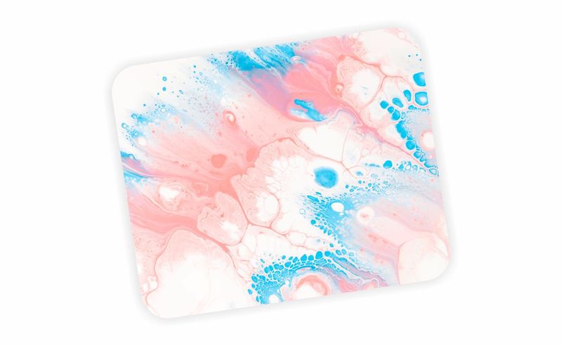 Pink Bubble Stain Mouse Pad