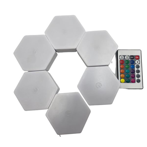Hexagon Remote Control LED Light FA-6+1-1