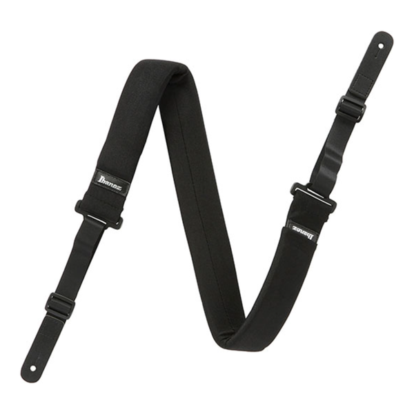 Ibanez GSF50-BL Powerpad Guitar Strap - Black Secure &amp; Comfortable