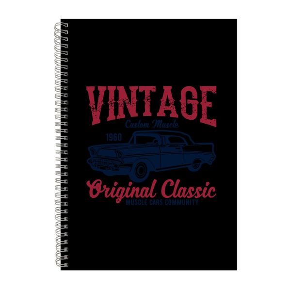 Vintage Custom Muscle Notebook Car Gift Idea A4 Notepad 125