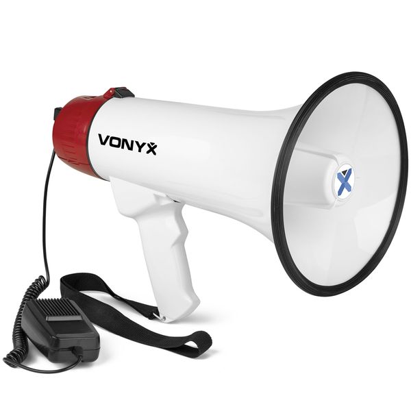 Vonyx MEG045 40watt megaphone with USB/SD recording &amp; siren