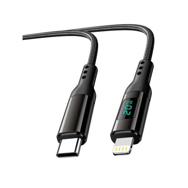 Yesplus PD 20W Type-C to Lightning LED Indicator Cable - 1M