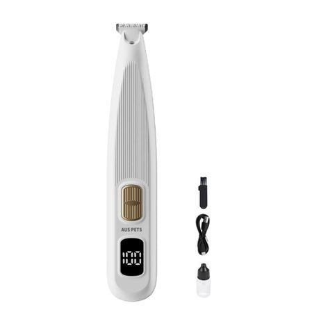 Electric Pet Micro Precision Trimmer with LED Screen - 4 Piece Set Image