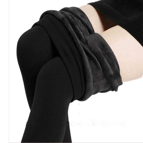 Women Thick Fur Lined Warm Leggings - Black, Shop Today. Get it Tomorrow!