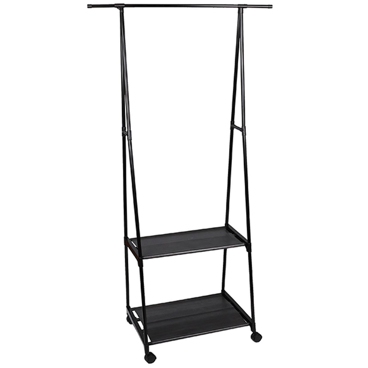 Clothes Rack With 2 Shoe Storage Shelves Shop Today. Get it Tomorrow!