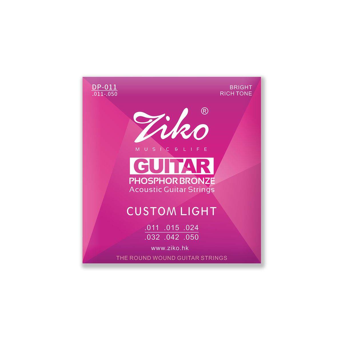 ZIKO Phosphor Bronze Custom Light Acoustic Guitar Strings Shop Today