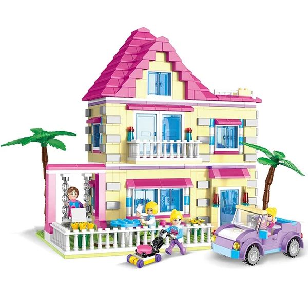 892 Pieces Dream House PlaySet, Educational DIY Construction Toys (B4913)