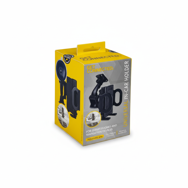 Get Connected Universal Car Phone Holder with Adjustable Clip