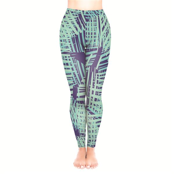 LaLa Leggings (Turquoise Stripes)