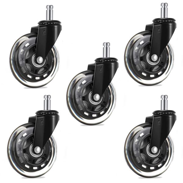 TALI Office Chair Castor Wheels Universal Fit 11mm Set - 5 Pack