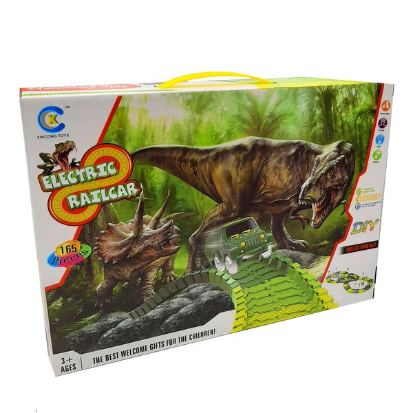 165 Piece Electric Railcar and Track Model Toy Set - Toys for Boys