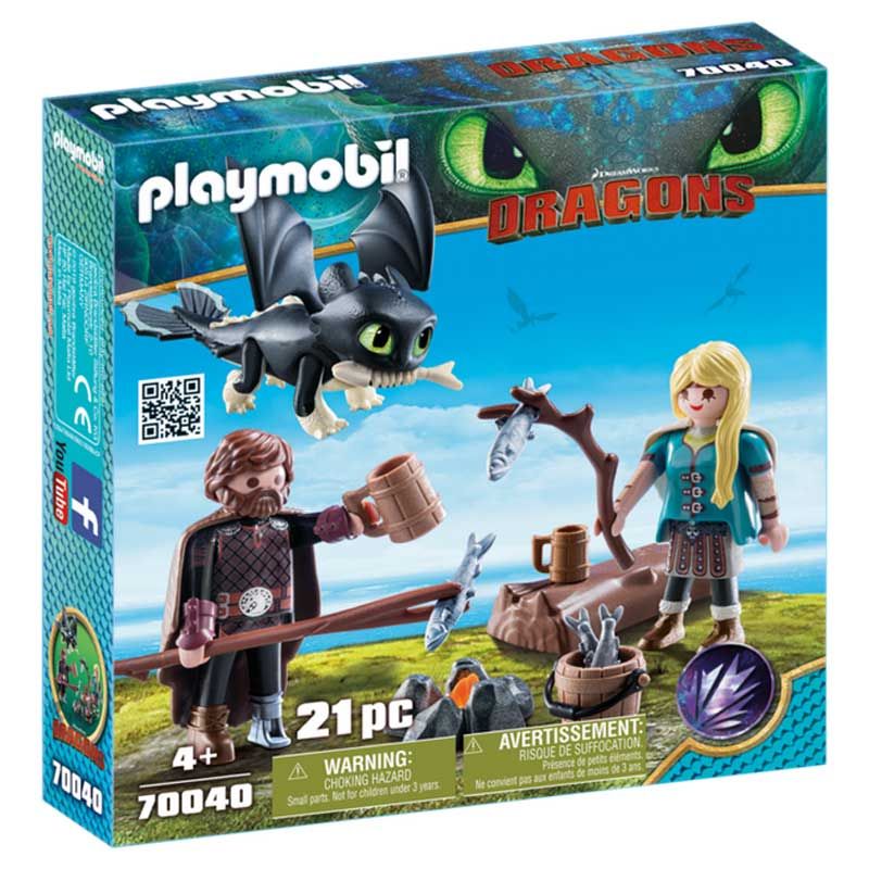 Playmobil Dragons Hiccup and Astrid with Baby Dragon 70040 Shop Today