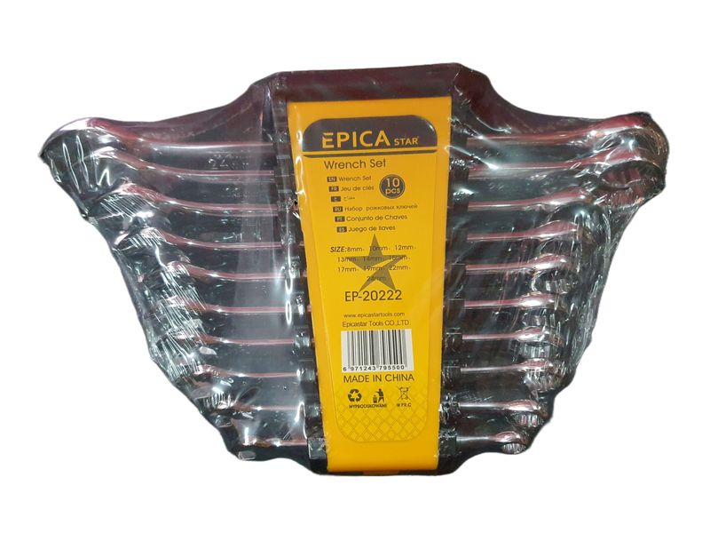 10 Piece Epica Star Spanner/Wrench Set