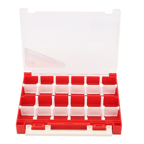 White PP/ABS/EVA Double-Layer Bait Storage Box
