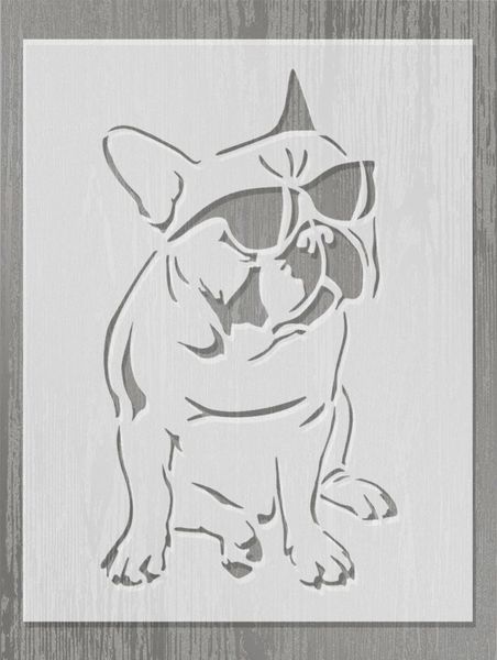 Imaging Architects French Bulldog Stencil A4
