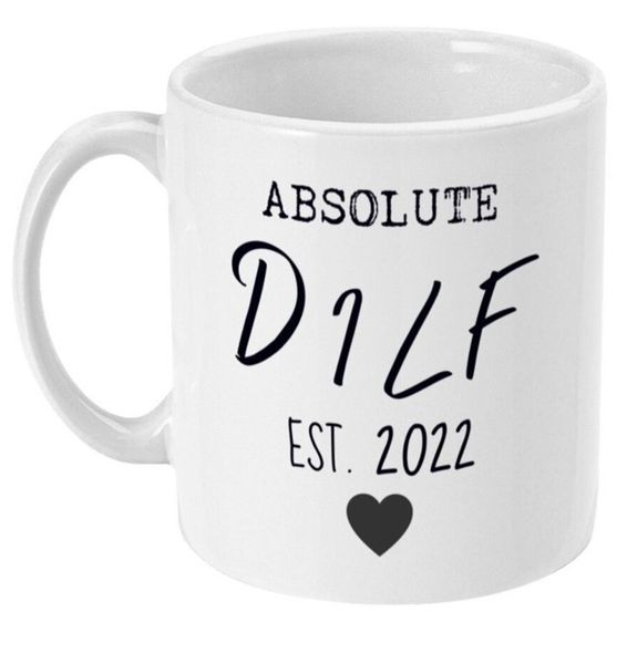 Absolute DILF Est 2022 Christmas Birthday New Dad Gift Mug