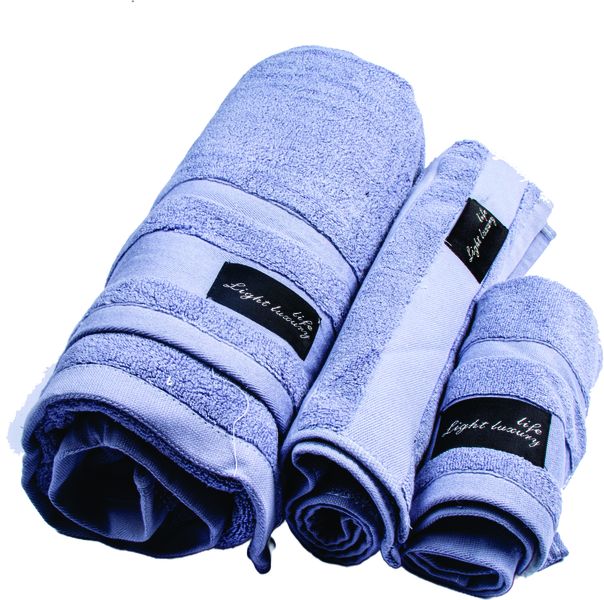 3 Pieces Modern Ultra Soft Life Light Luxury Bathroom Towel Set A06 -1,2&amp;3
