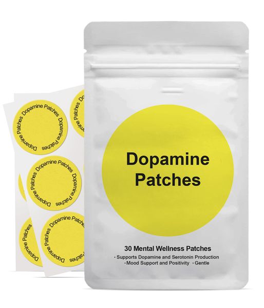 Dopamine Patches, Mood &amp; Positivity Support, Plant-Based Formula,30 Patches
