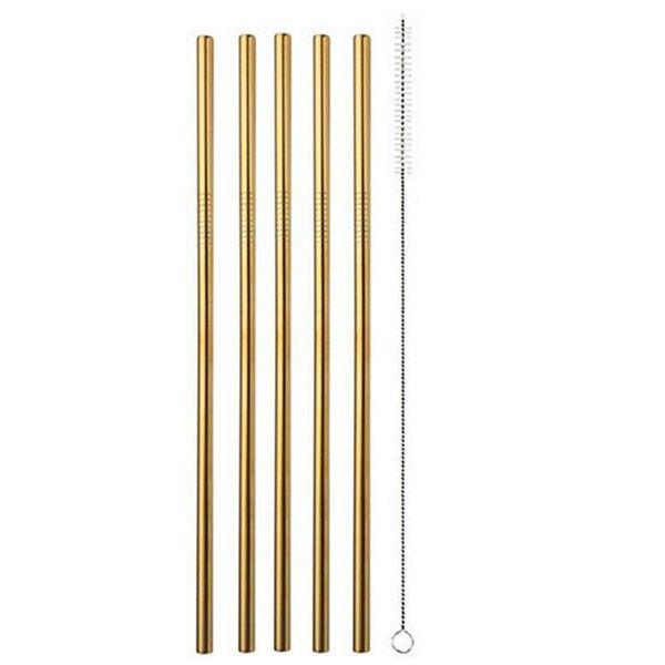 Stainless Steel Drinking Straws (5 Piece)