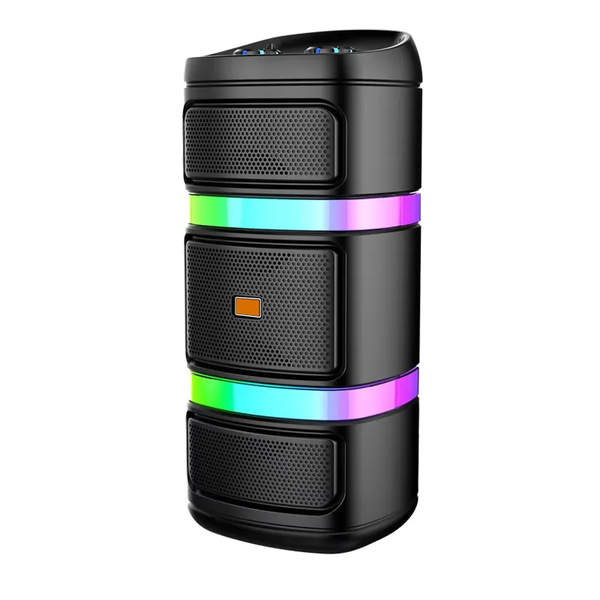 Wireless Dual Speakers with RGB Lights Radio Speakers with Bass