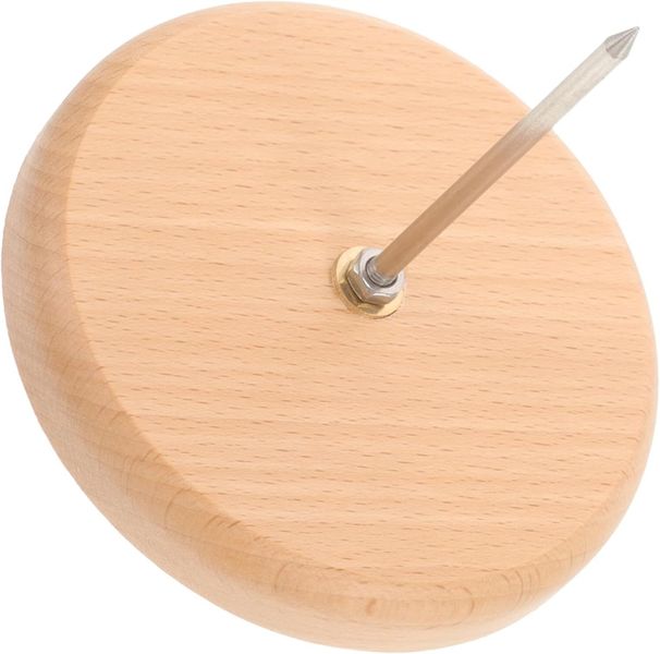 Wooden Receipt Spike Bill Holder Metal Pin Desk Ticket &amp; Memo Organizer