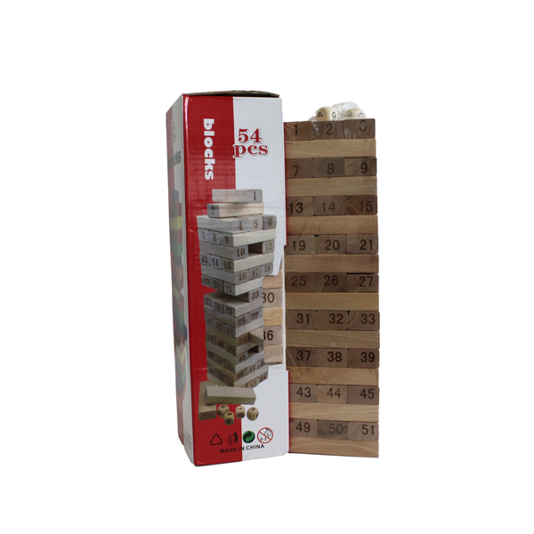 Building Blocks 54 Pieces Number Game