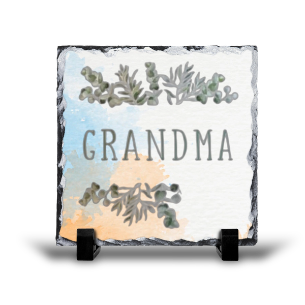 Grandma Gift Rosck Slate