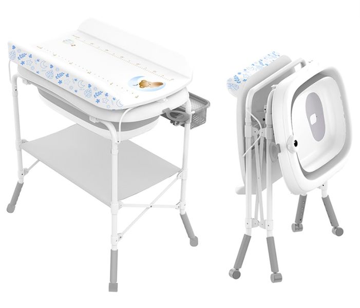 High Quality Modern Baby Bathtub with Changing Table Bellini-Grey
