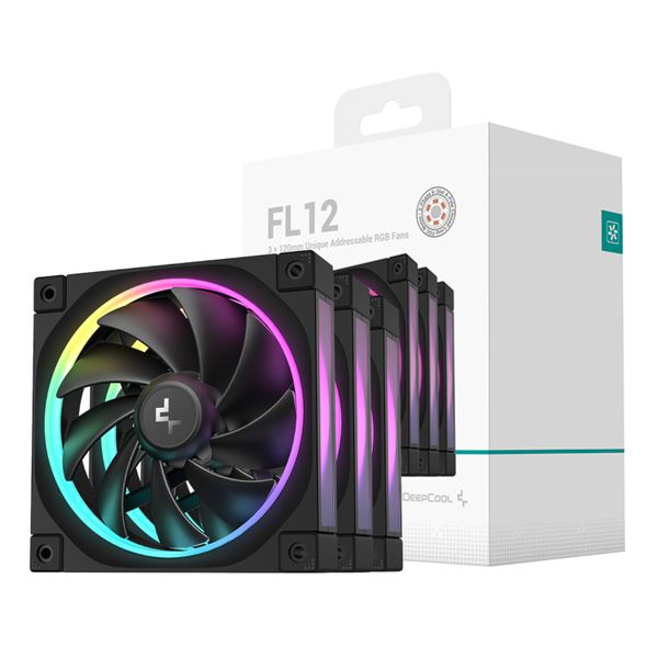 DeepCool FL12 3-in-1 ARGB 120mm Case Fan 3 Pack
