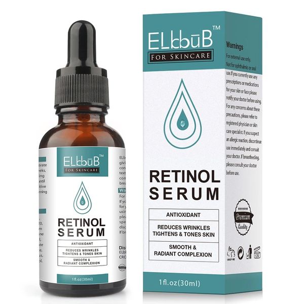 Elbbub Retinol Serum - Targets Acne/Wrinkles/Pigmentation/Anti-Ageing - 30ml