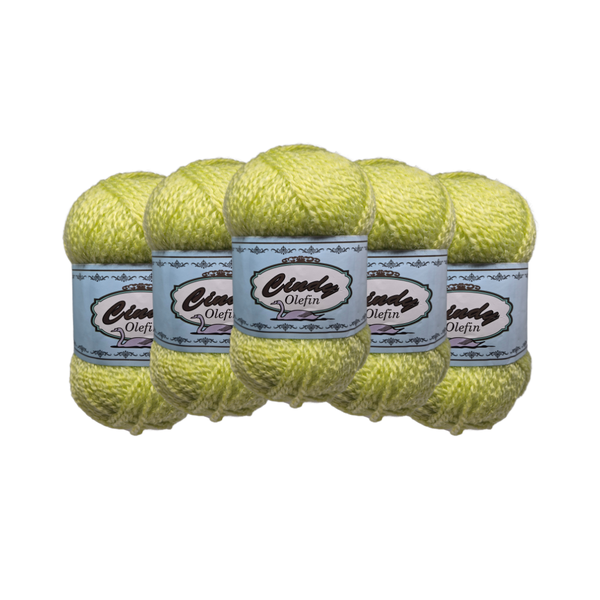Cindy - Olefin Yarn: Lime Green - CND13 (Pack of 5 x 100g)