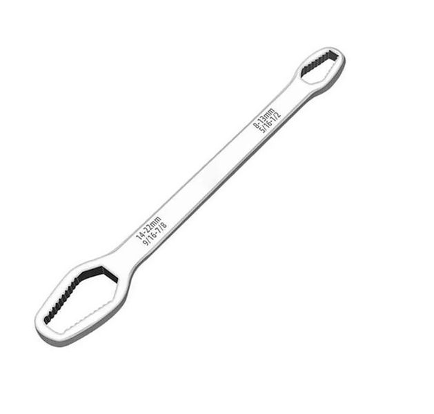 Double-Head Self-Tightening Wrench, Spanner 14-22mm And 8-13mm