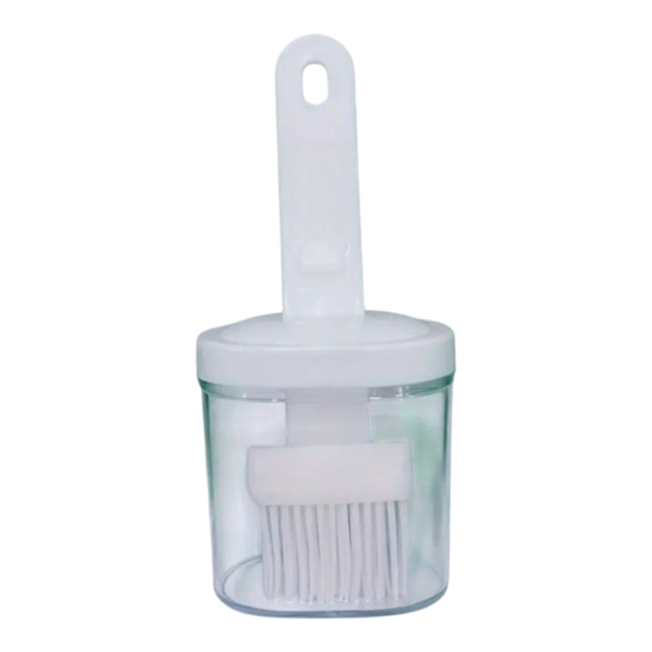 White Silicone BBQ Basting Brush Non Stick Nylon Bristles